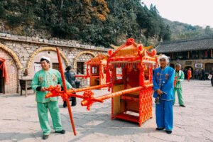 山西临汾乡宁县云丘山半日游流水账——风景和人文缺一不可 8 云丘山塔尔坡古村婚俗表演