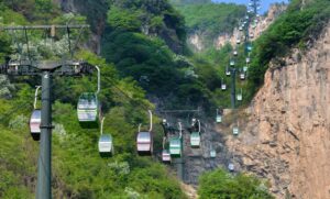 山西临汾乡宁县云丘山半日游流水账——风景和人文缺一不可 2 云丘山索道