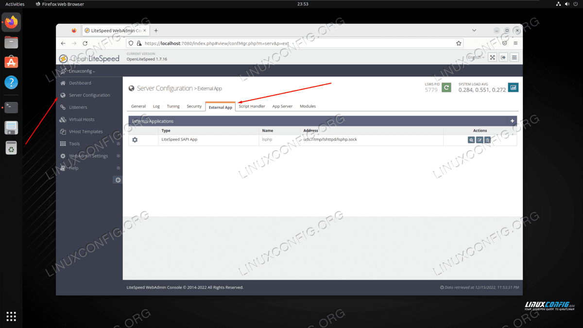 OpenLiteSpeed 作为反向代理